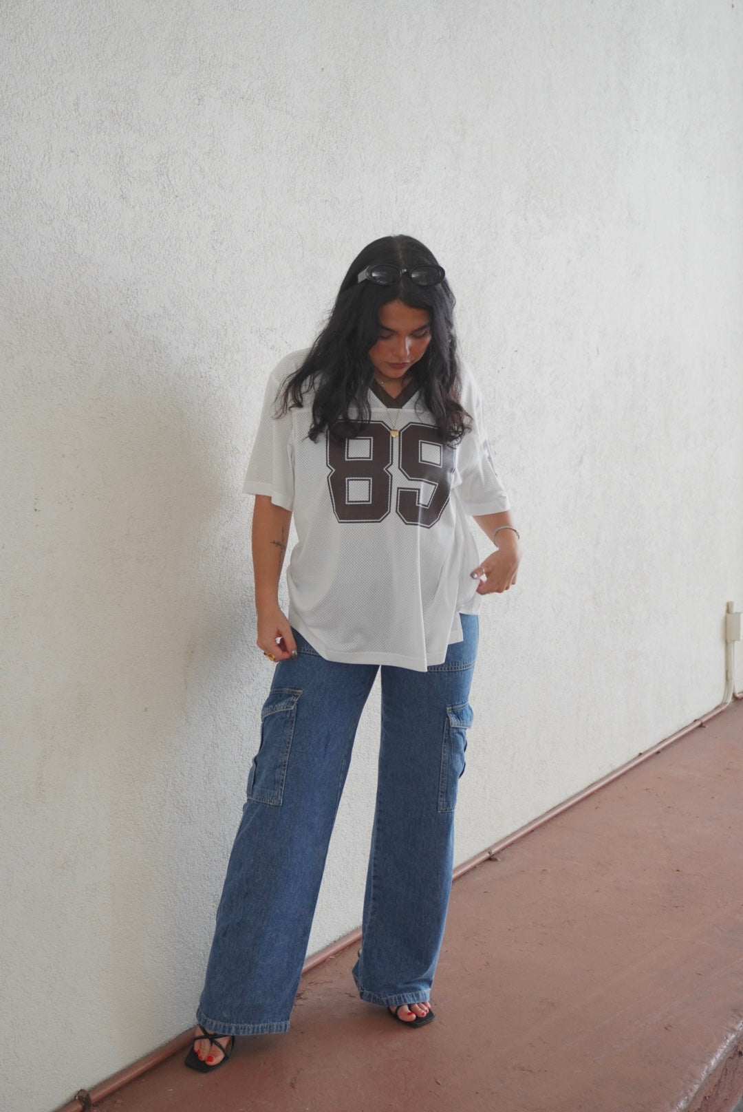89 White & Brown Jersey
