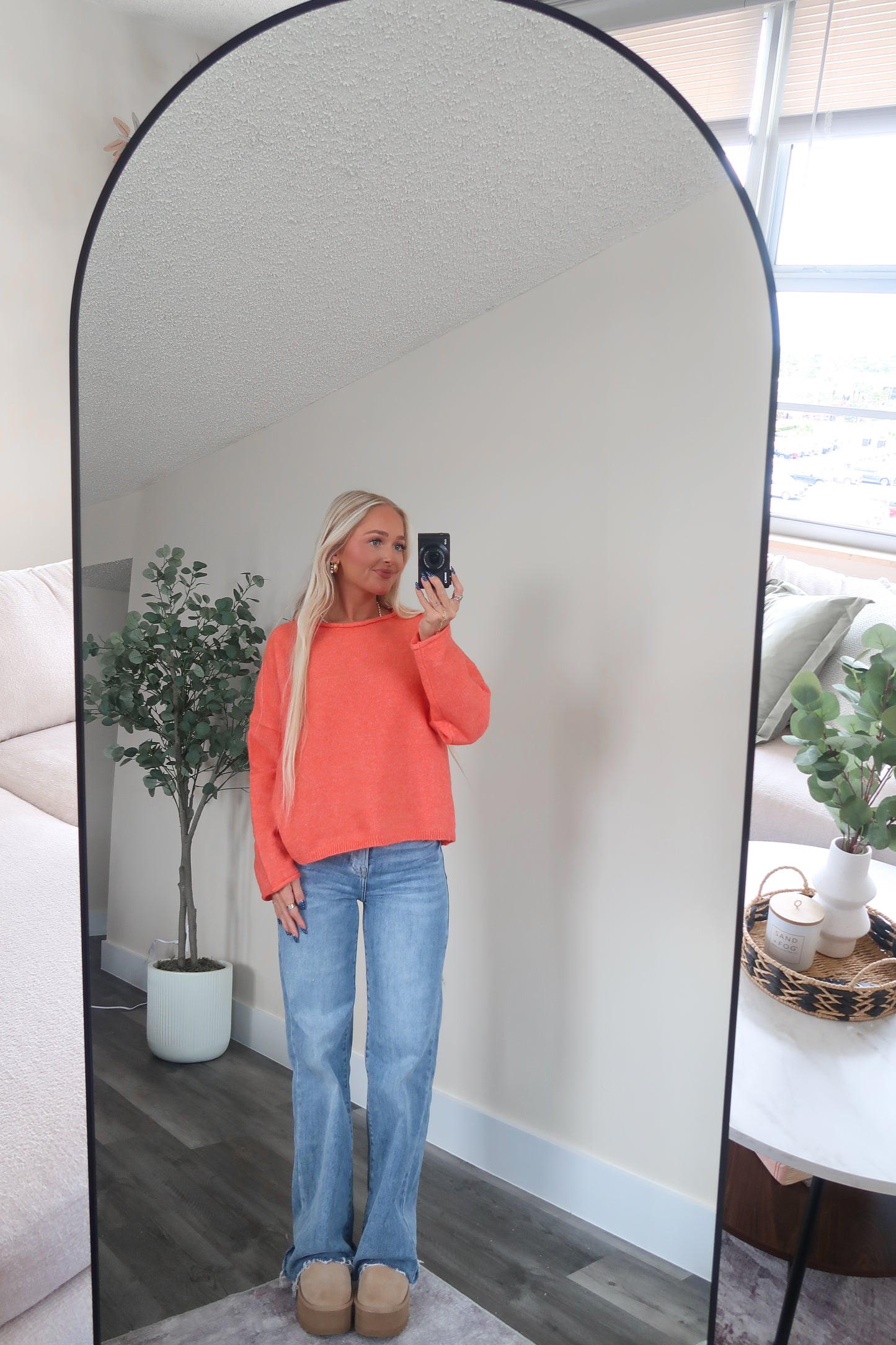 Alexa Sweater- Coral