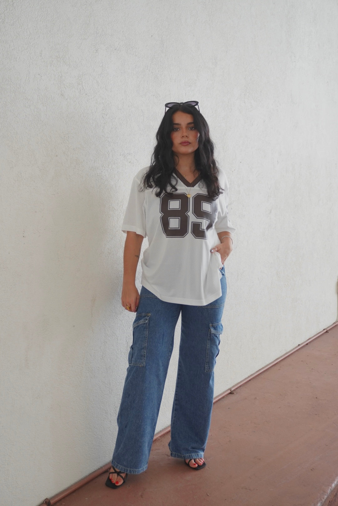 89 White & Brown Jersey