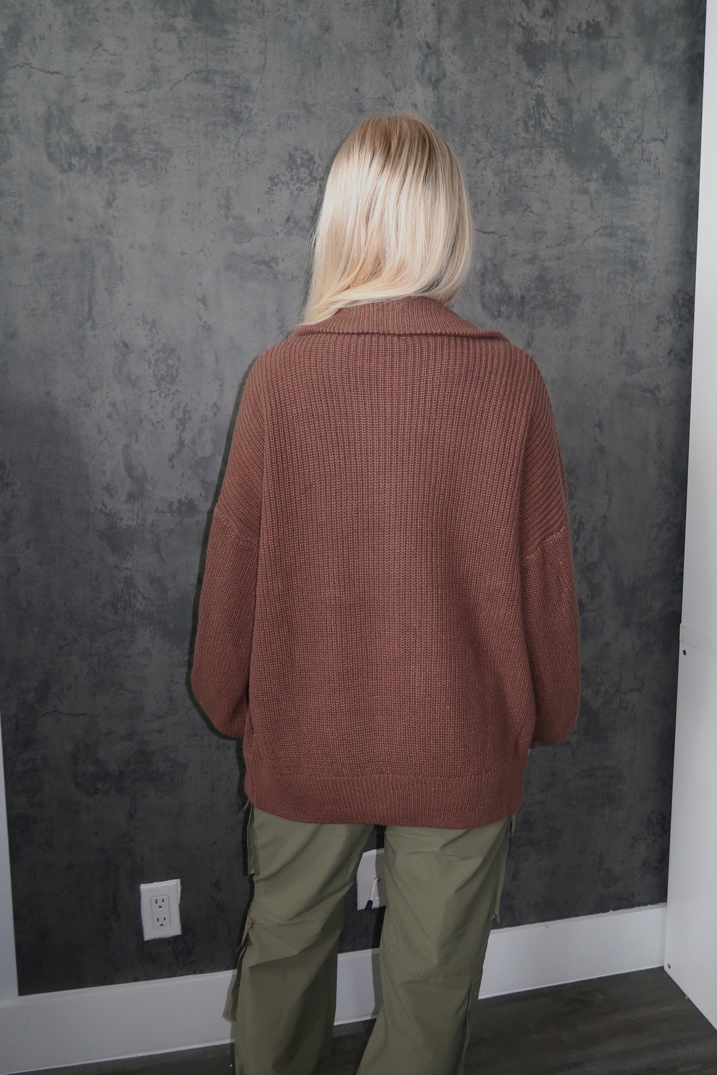Oversized Knit Jacket