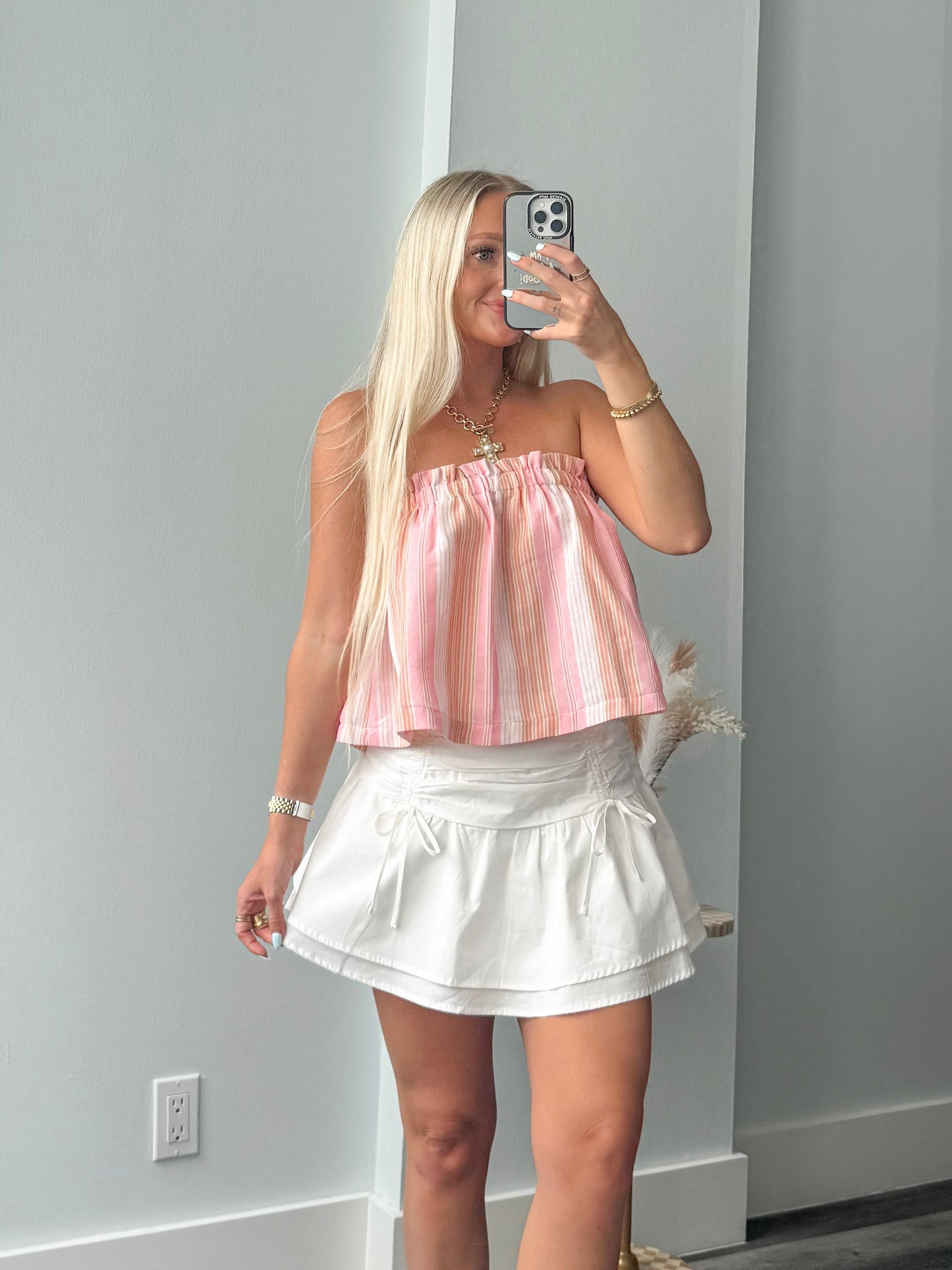 Sunset Vibes Strapless Top