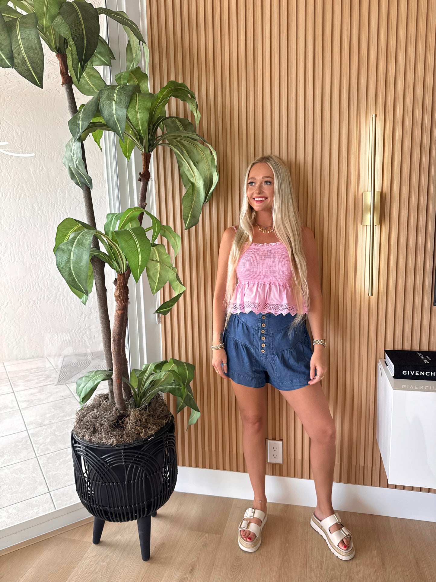 Pink Palms Tank