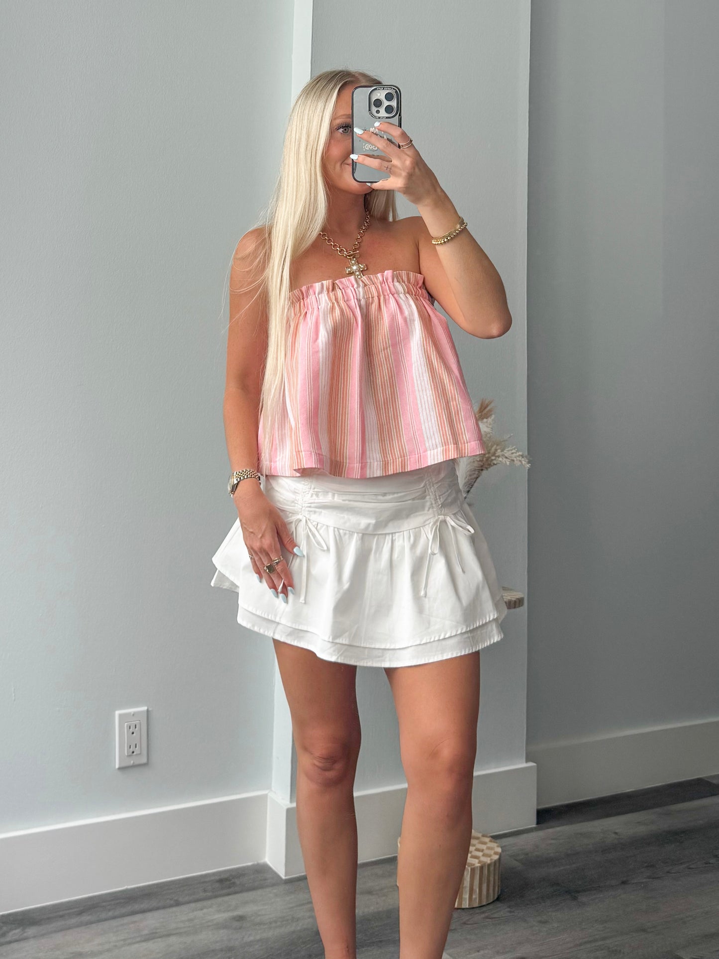 Sunset Vibes Strapless Top
