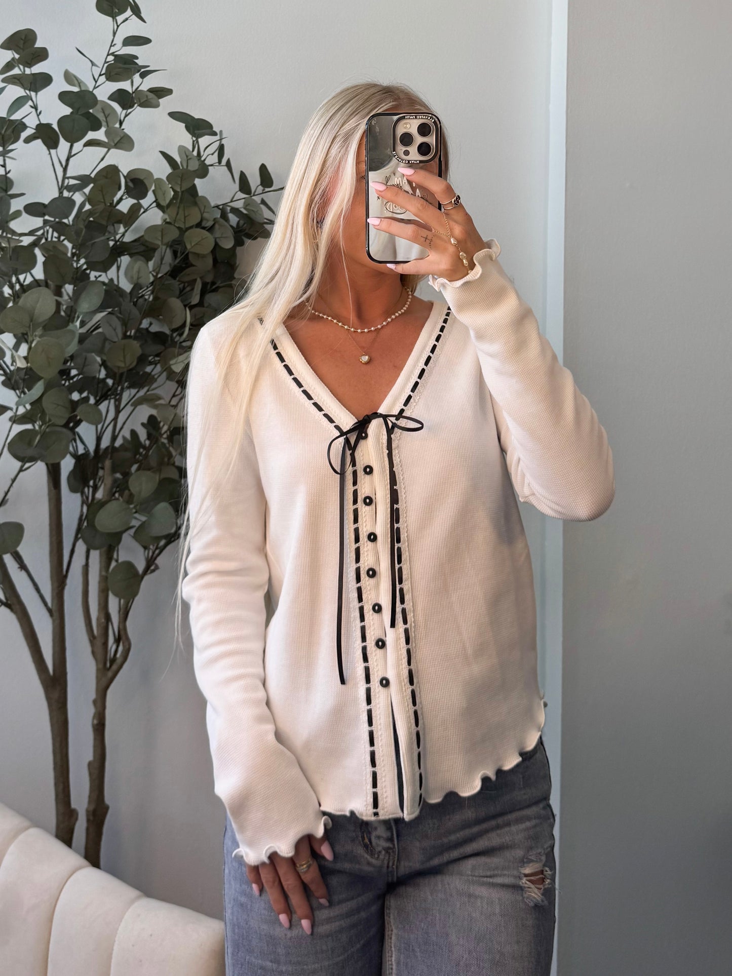 Rooted in Love Waffle Top
