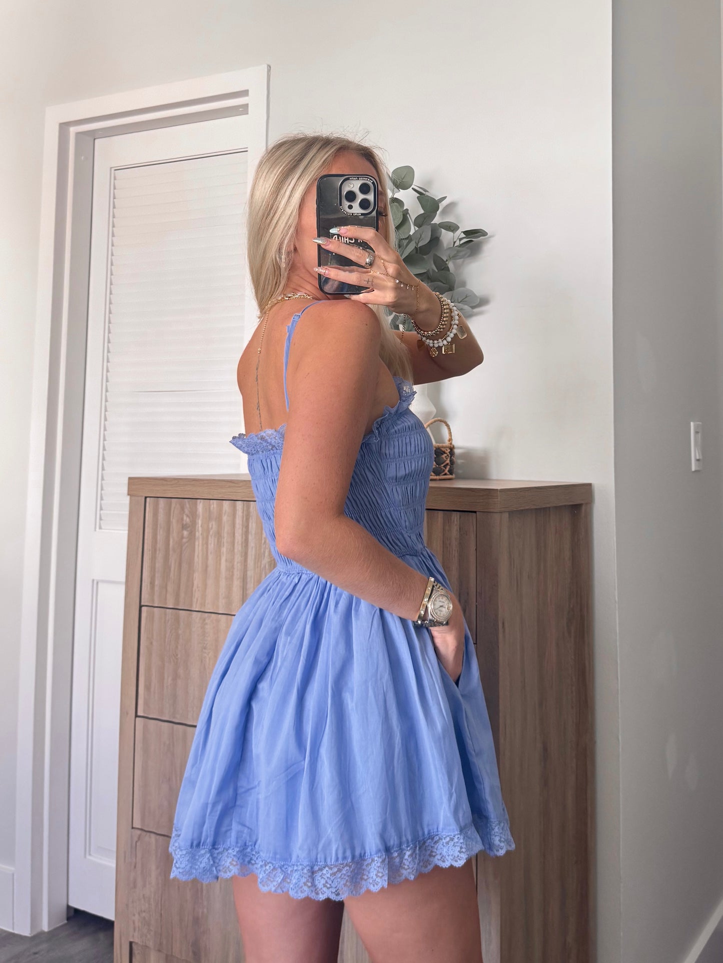 Lucy Lace Romper Dress