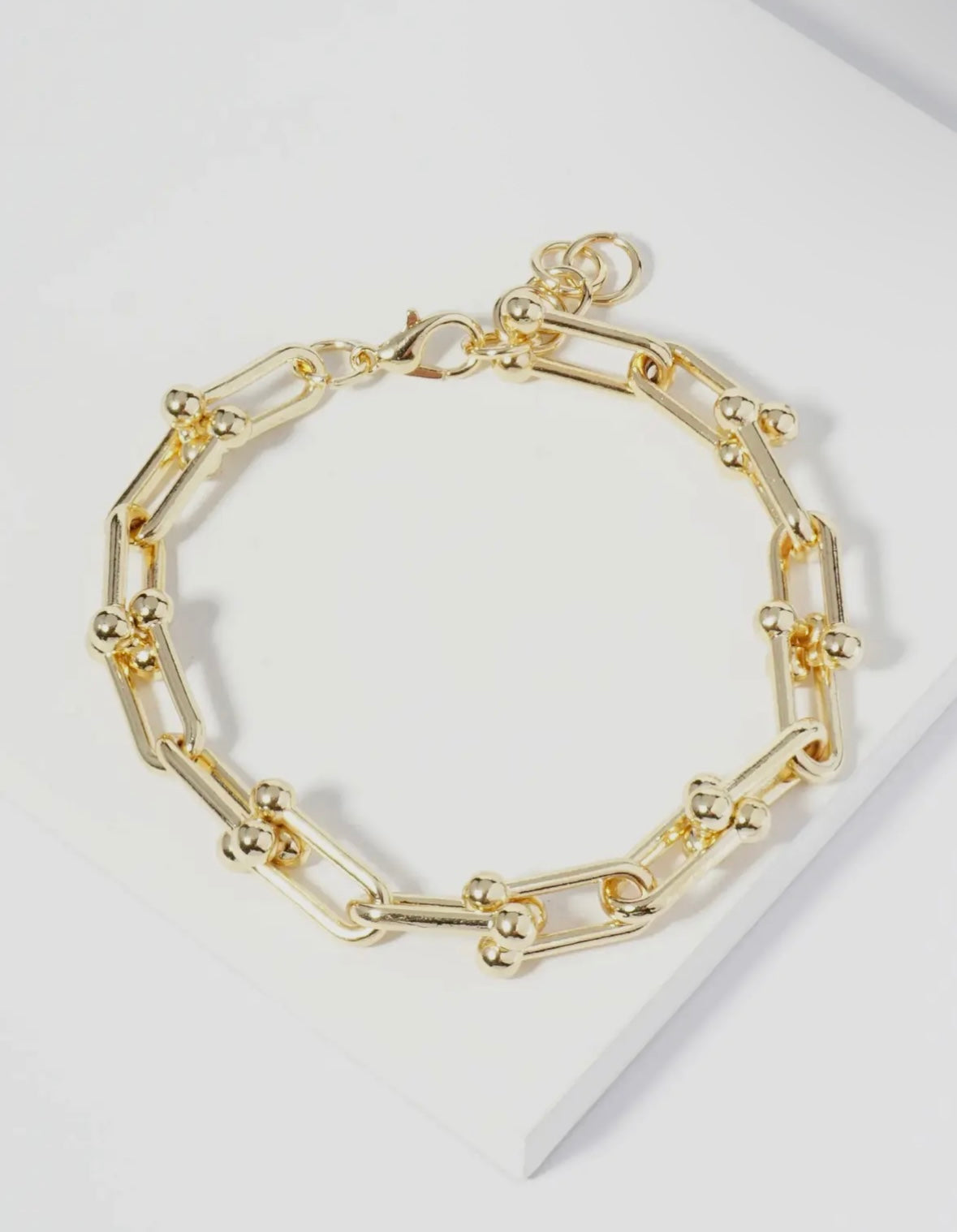 Graduated Link Bracelet- Gold