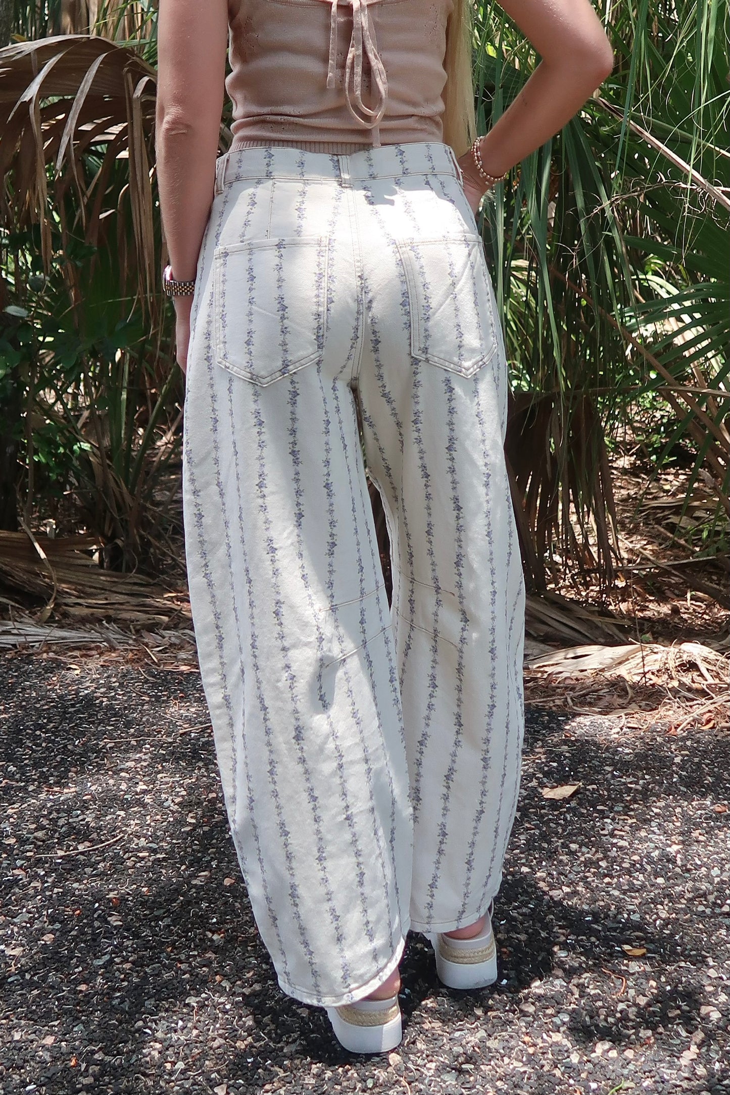Blossom Barrel Jeans