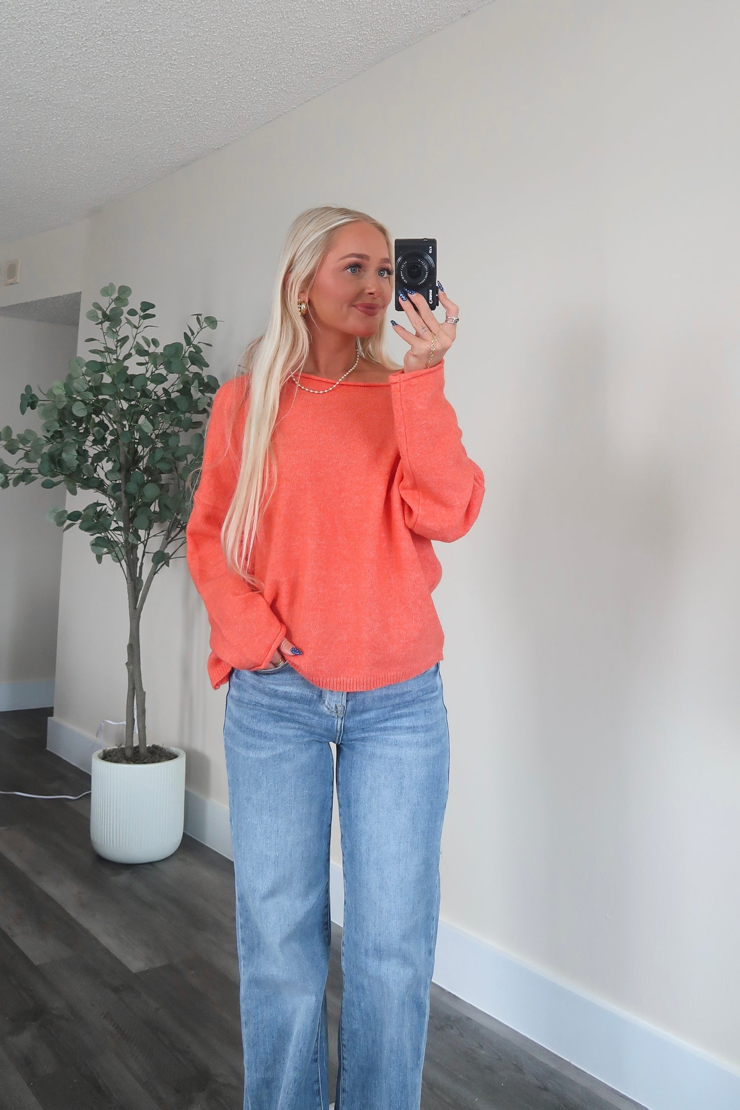 Alexa Sweater- Coral