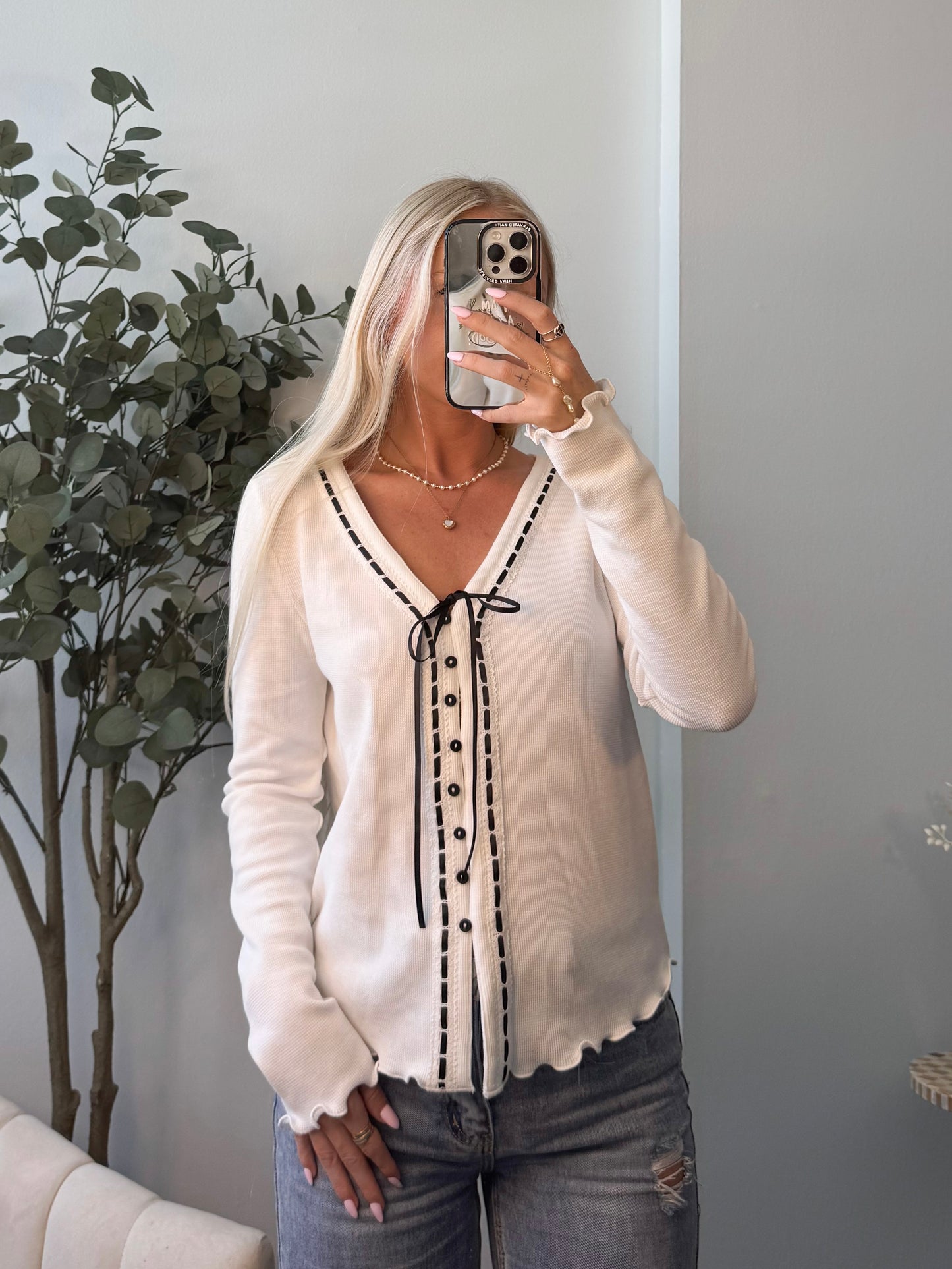 Rooted in Love Waffle Top