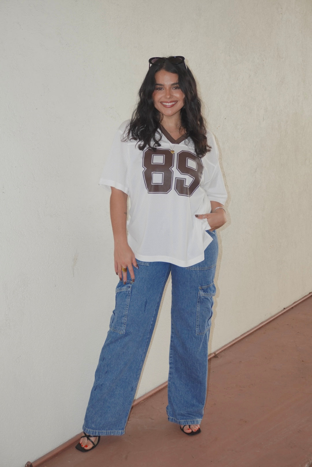 89 White & Brown Jersey