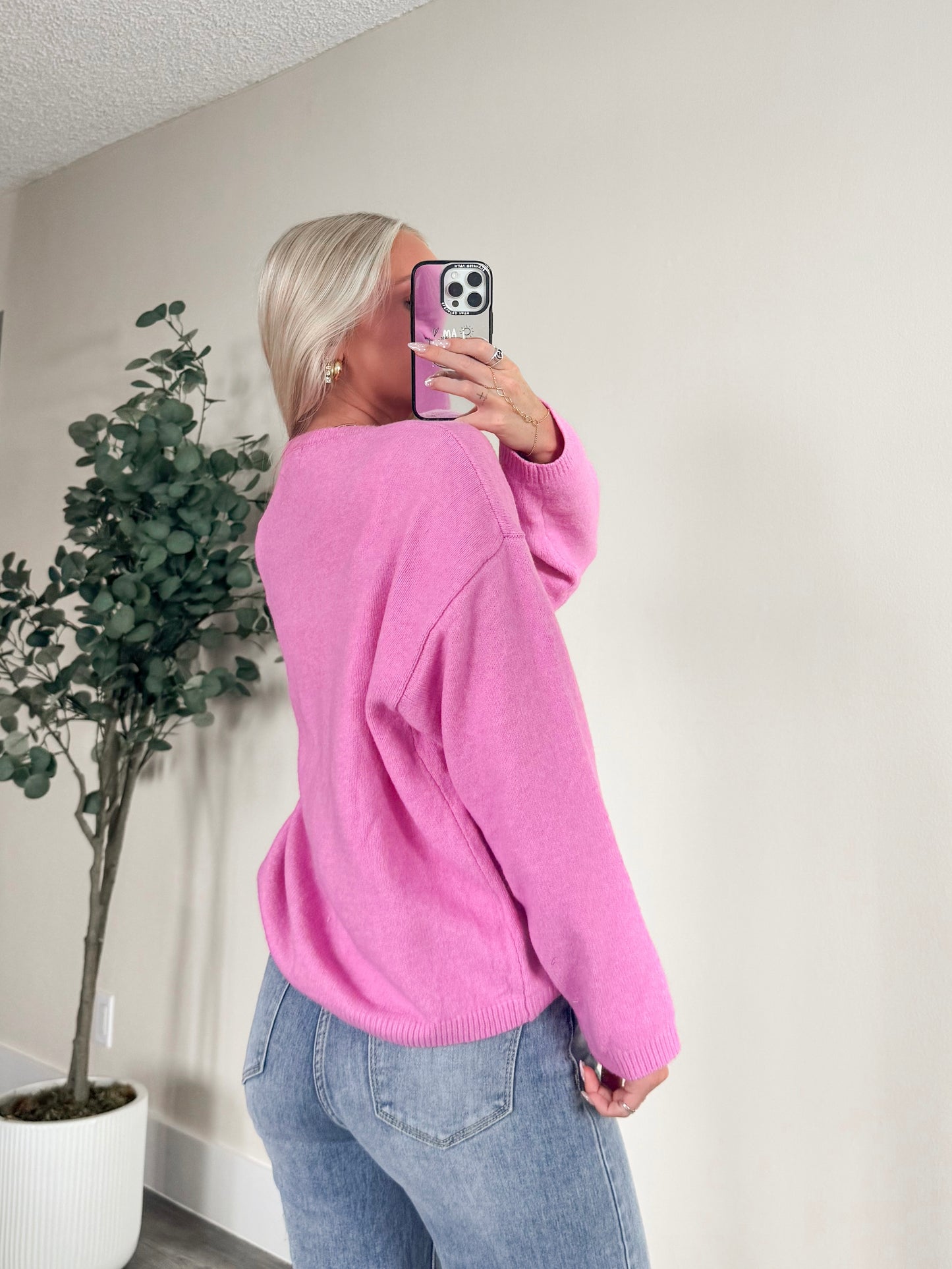 Bubblegum Cozy Cardigan