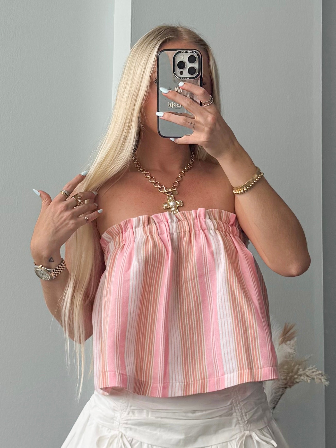 Sunset Vibes Strapless Top