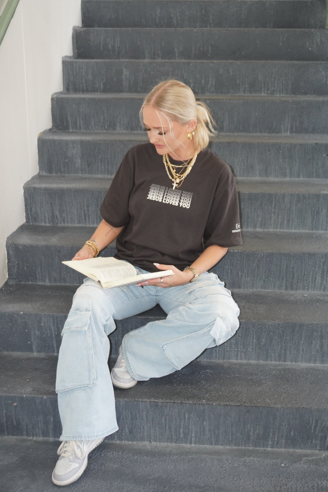 Multi Pocket Cargos- Blue