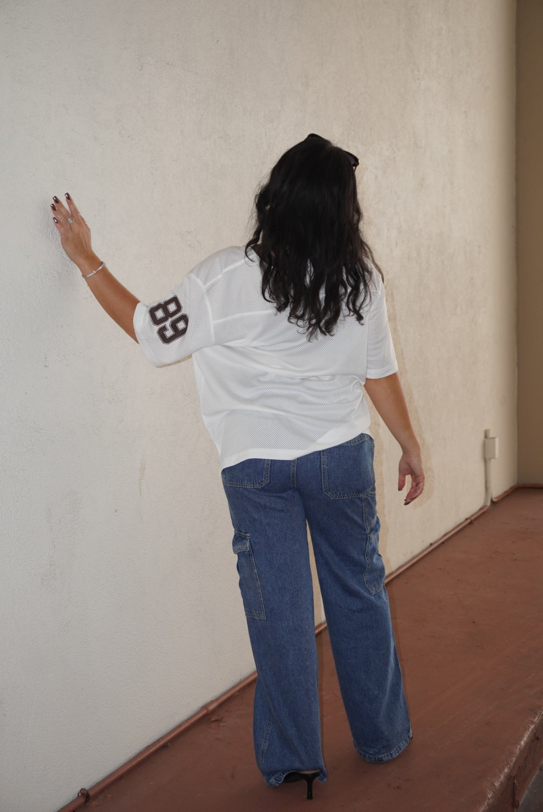 89 White & Brown Jersey