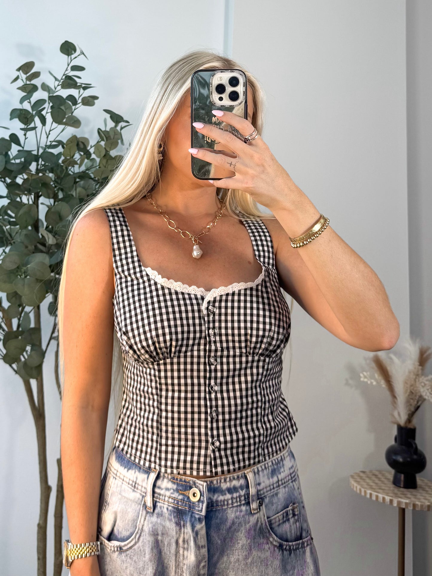 Gingham Girl Set