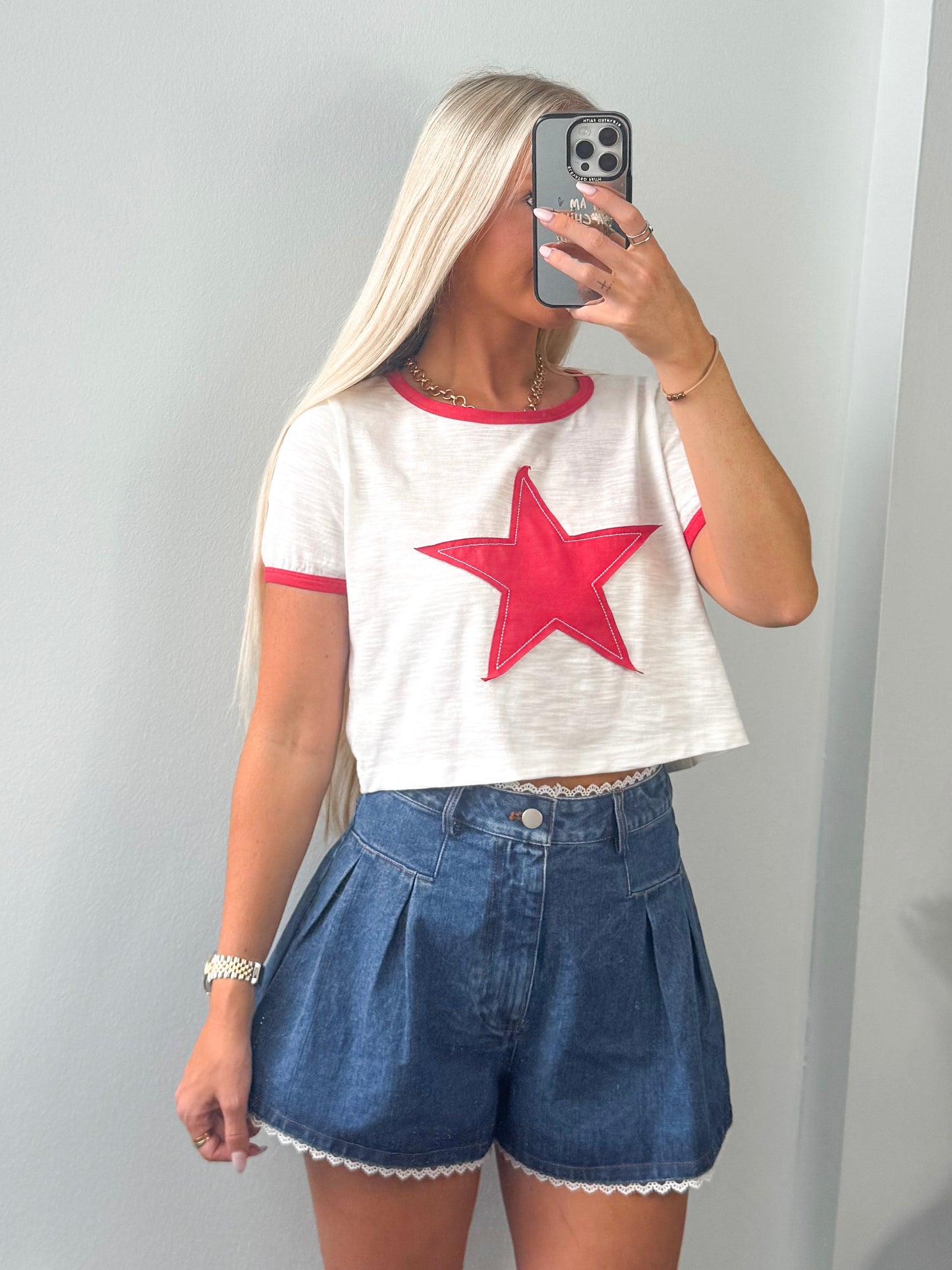 Full Of Joy Denim Shorts