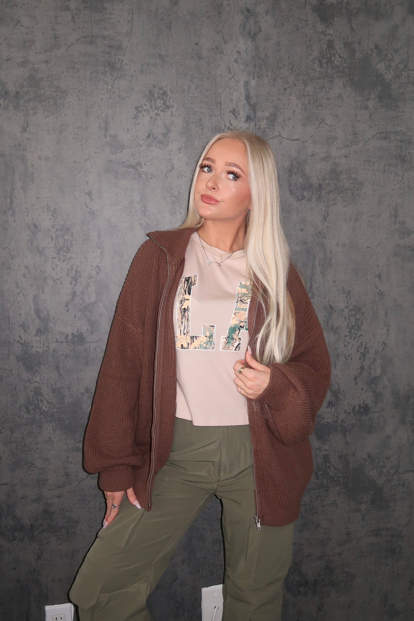 Oversized Knit Jacket