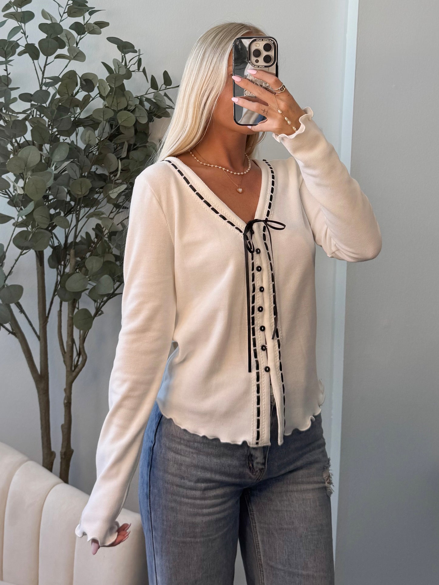 Rooted in Love Waffle Top