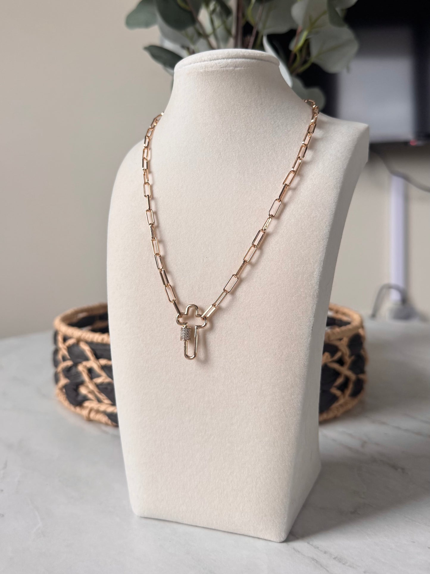 Saved By Grace Necklace- Gold
