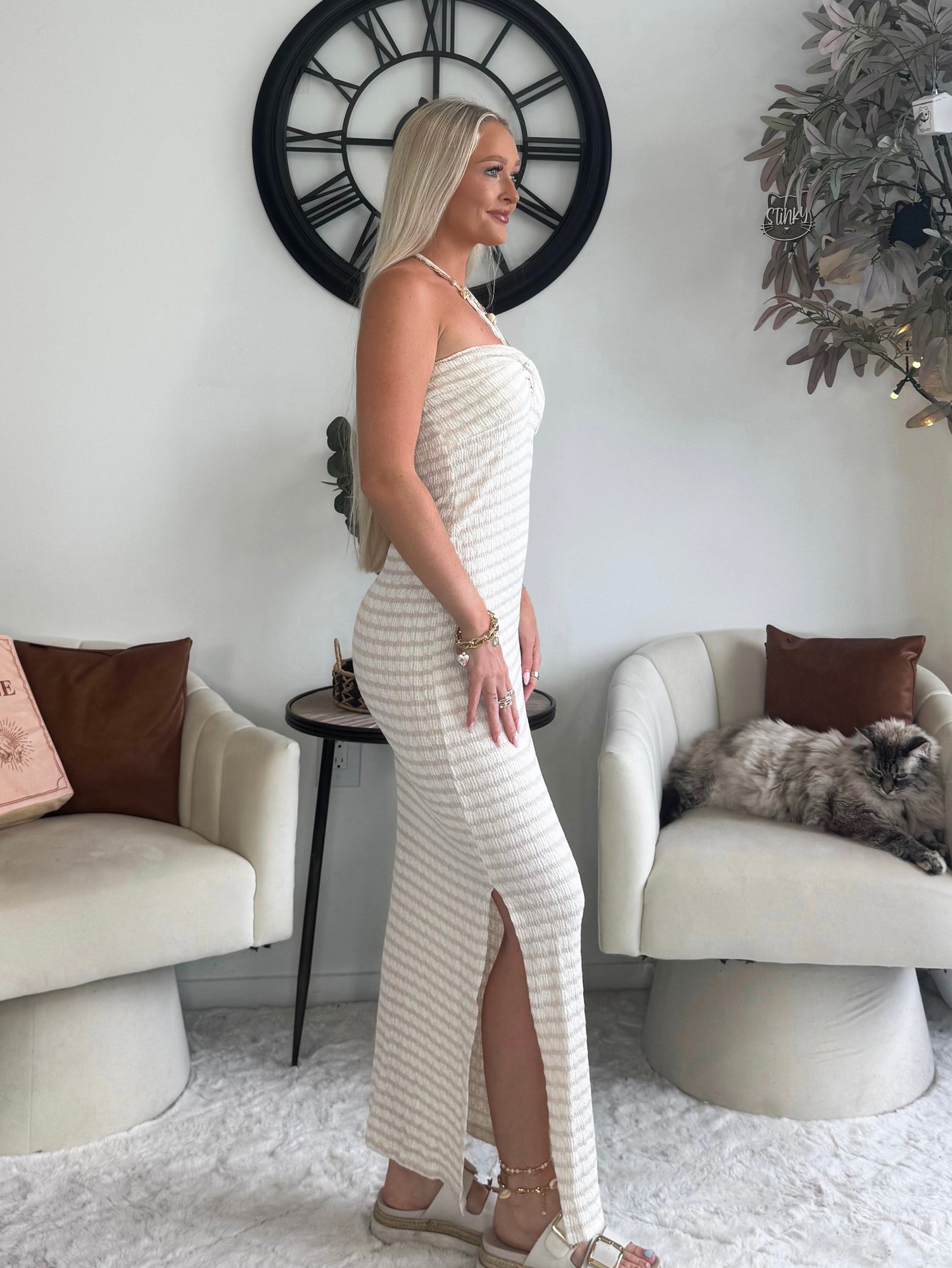 Kimberly Striped Dress