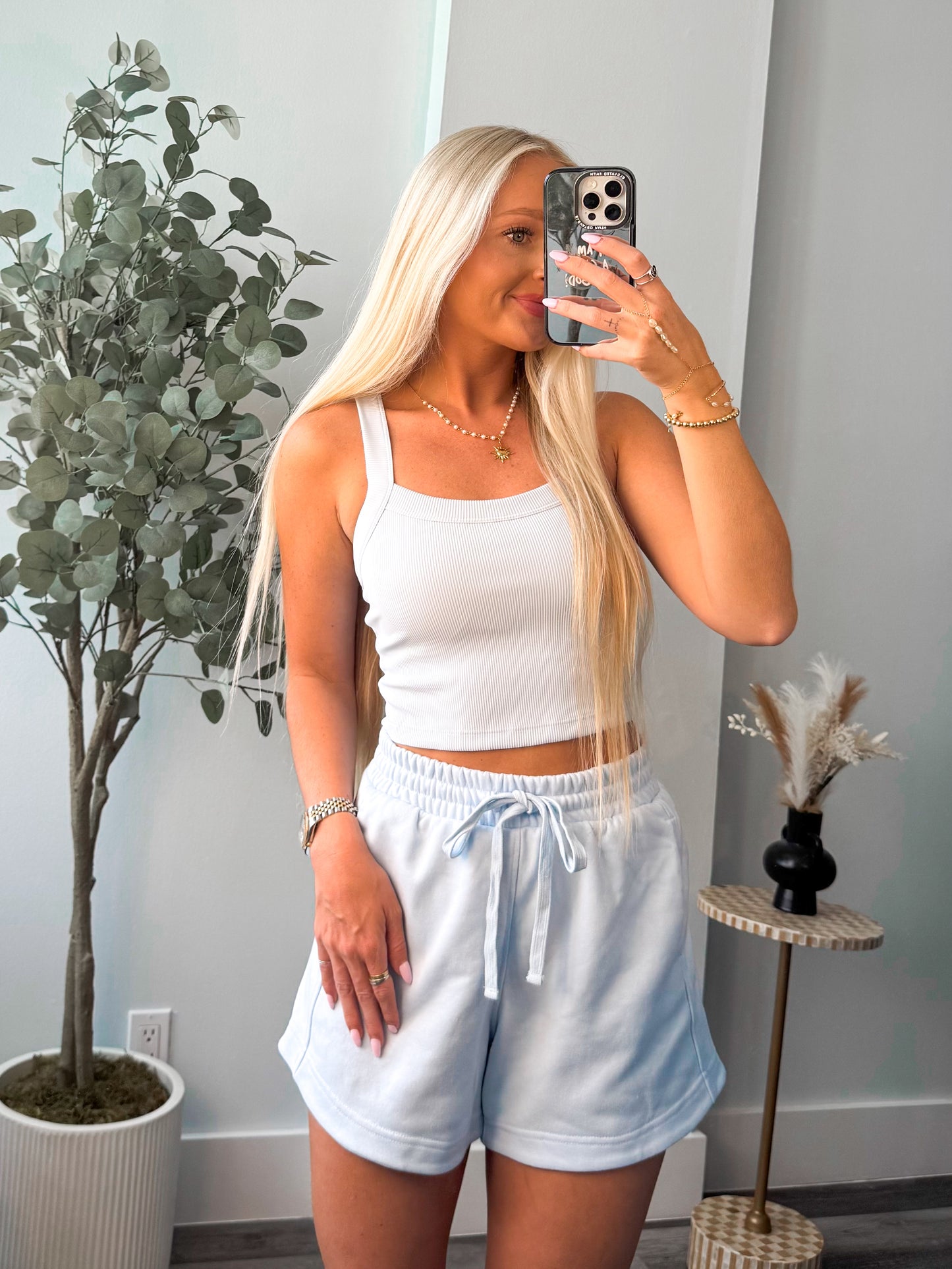 Kenzie Ribbed Cropped Tank Top
