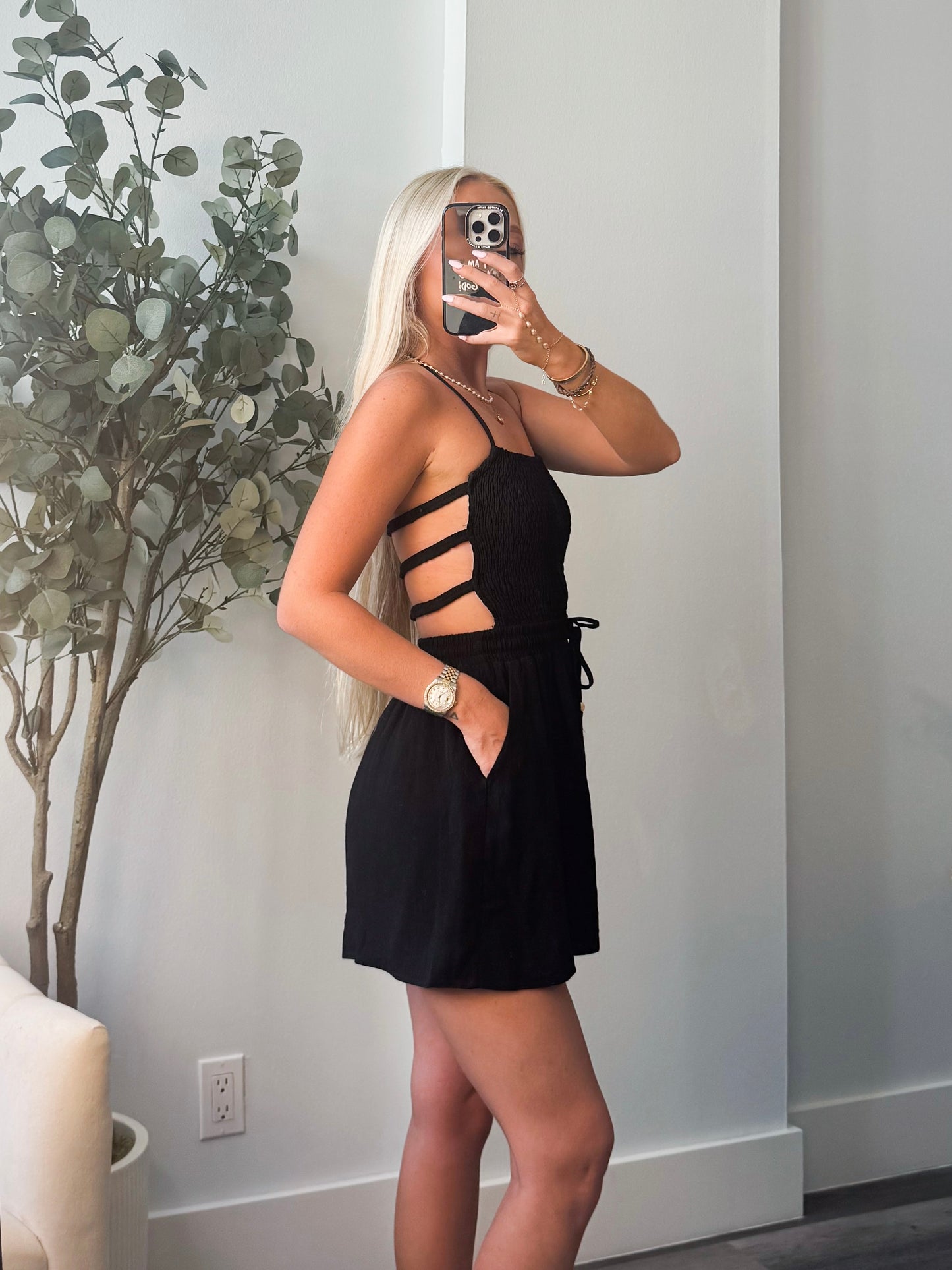 Something Special Open Back Romper