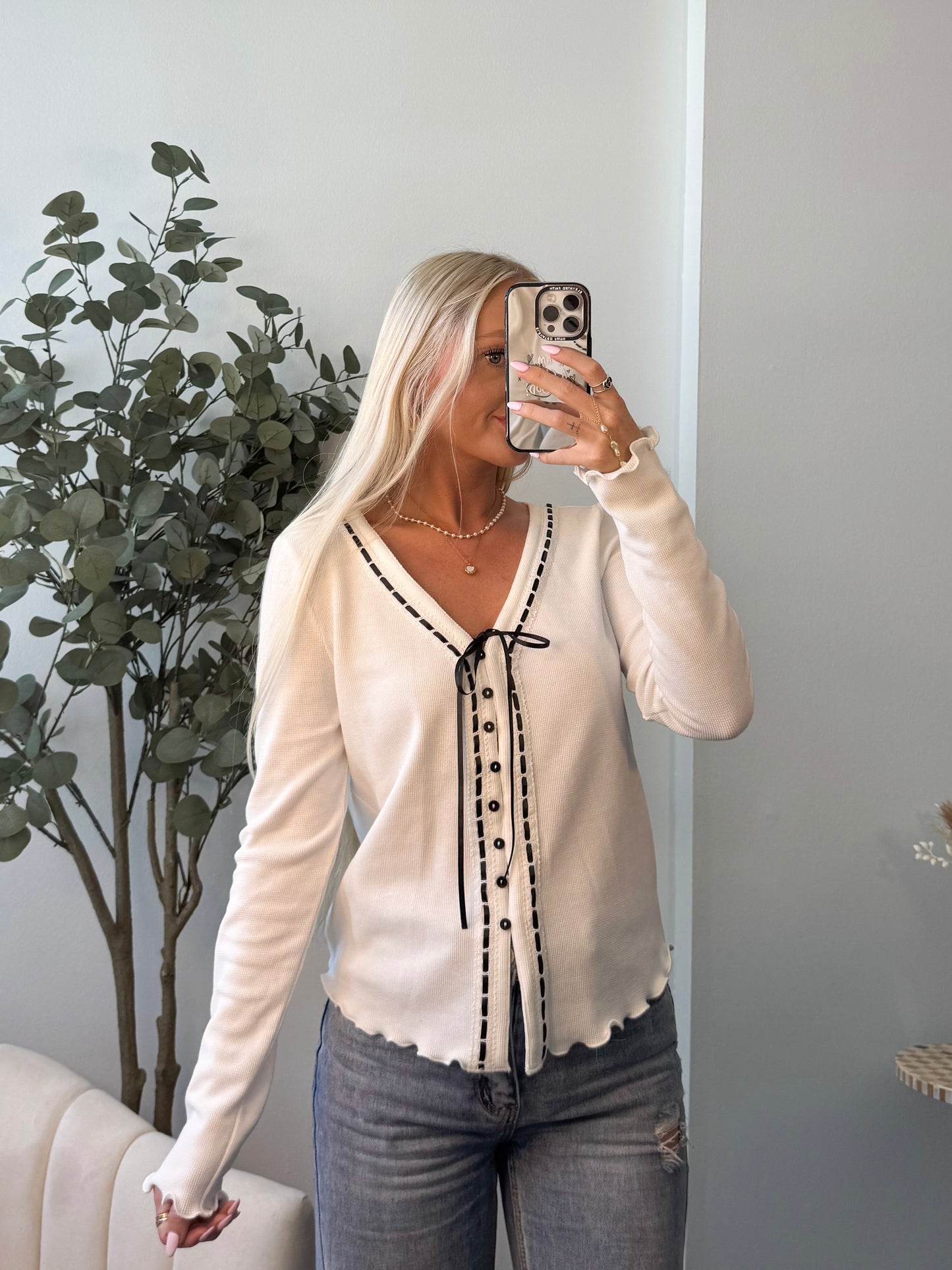 Rooted in Love Waffle Top