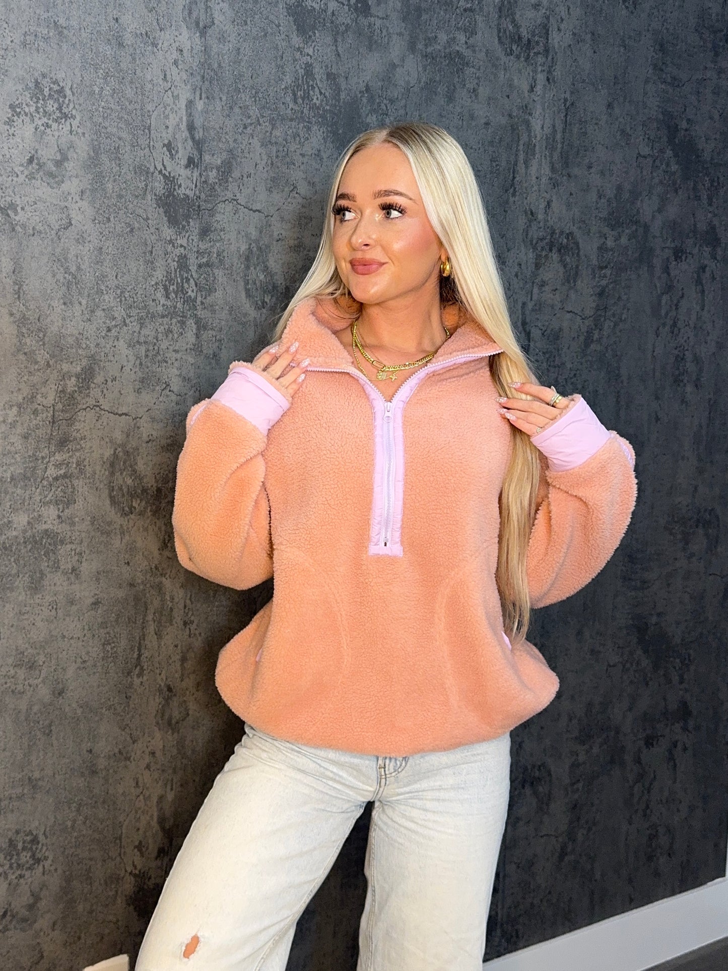 Pink & Purple Sherpa