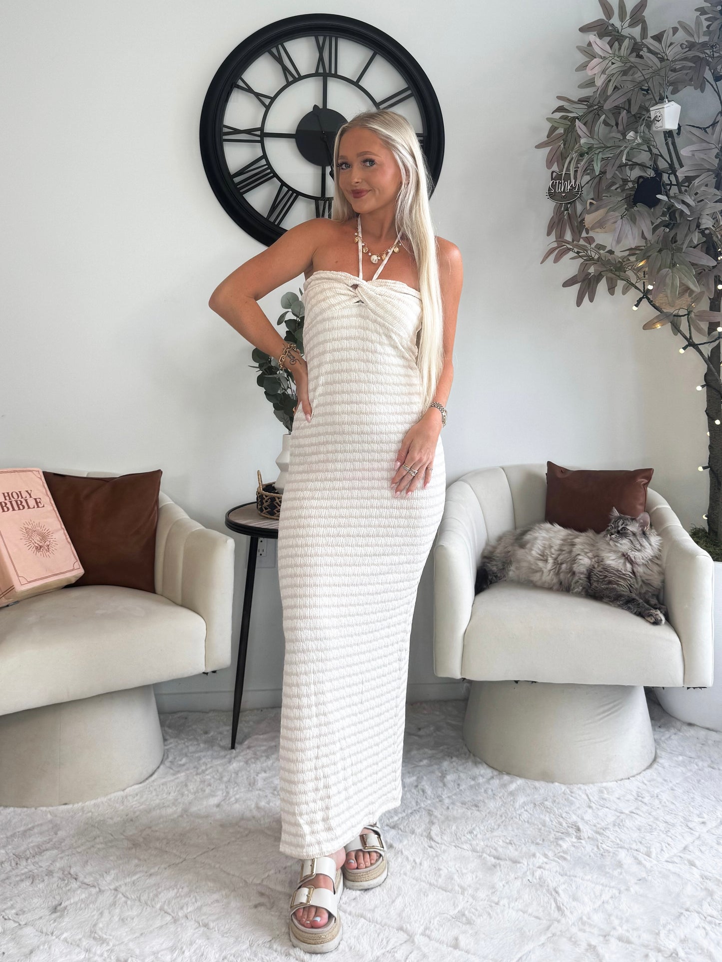 Kimberly Striped Dress