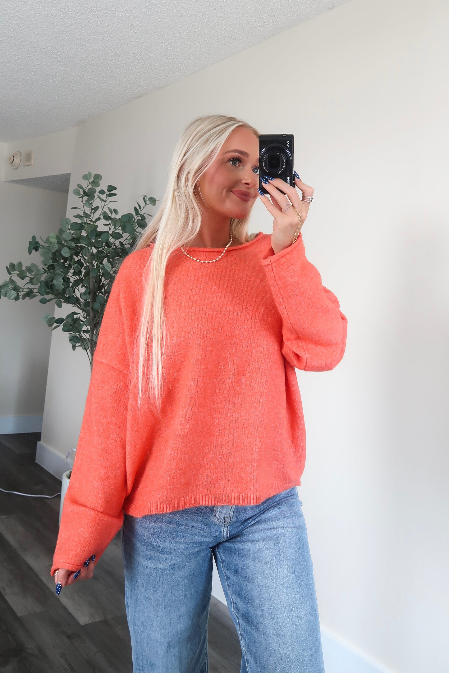 Alexa Sweater- Coral