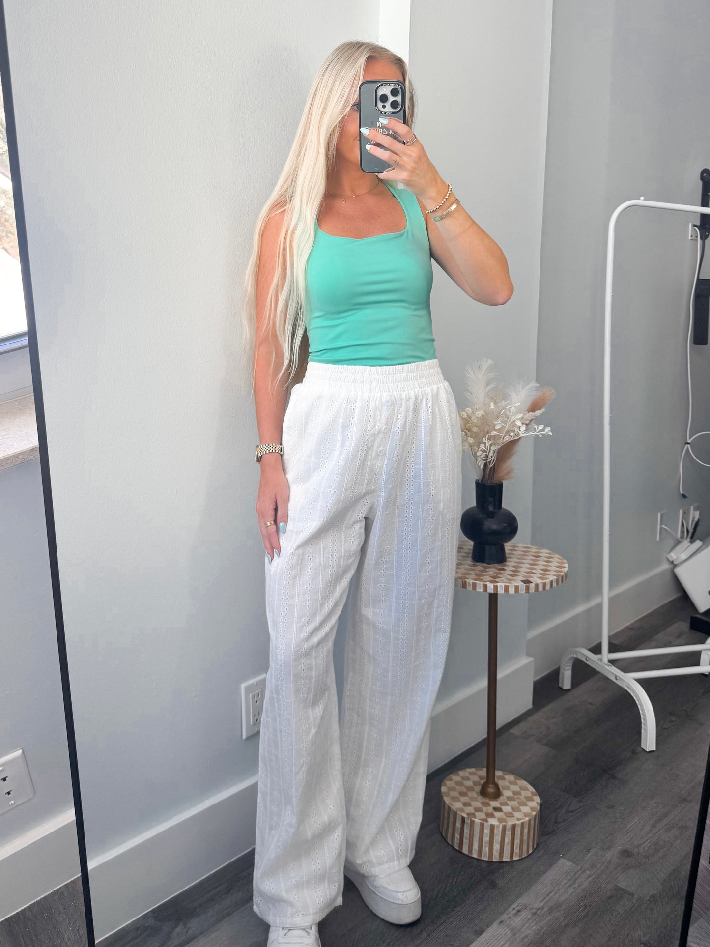 Snow White White Eyelet Pants