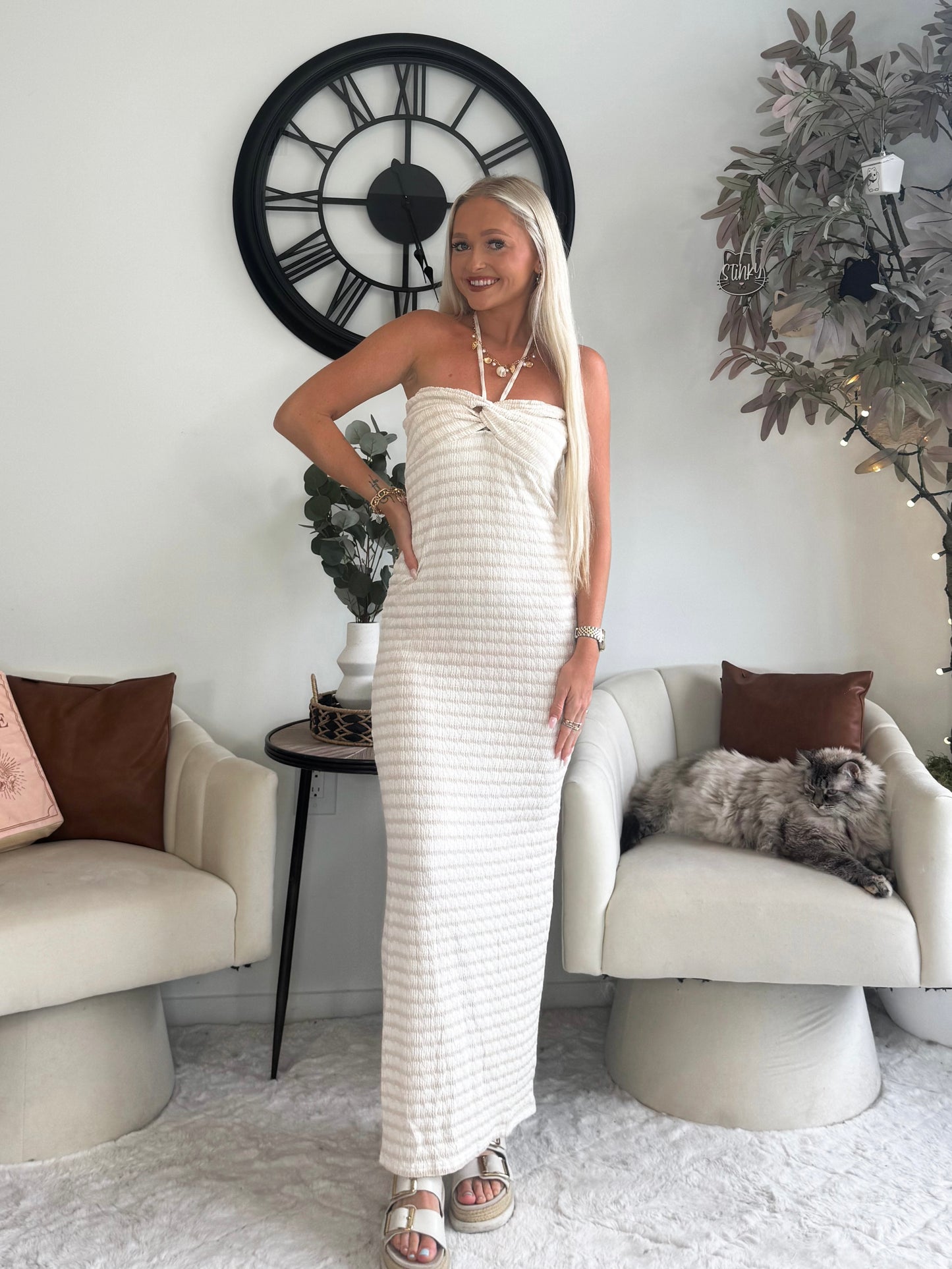 Kimberly Striped Dress