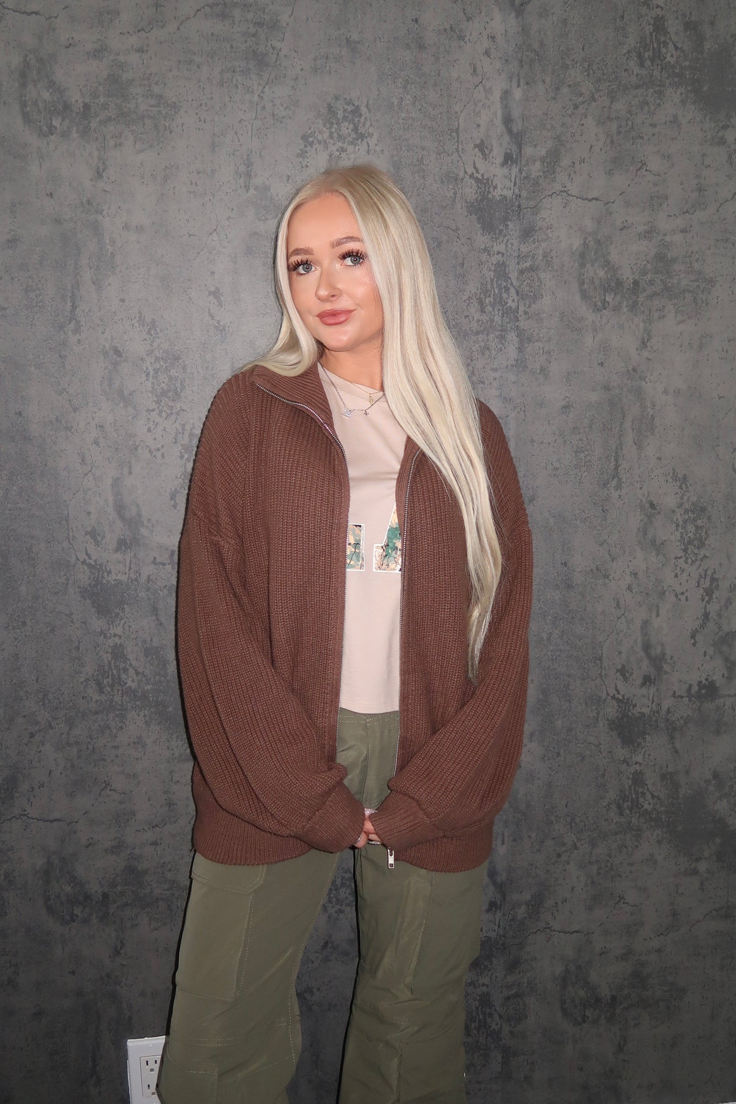 Oversized Knit Jacket