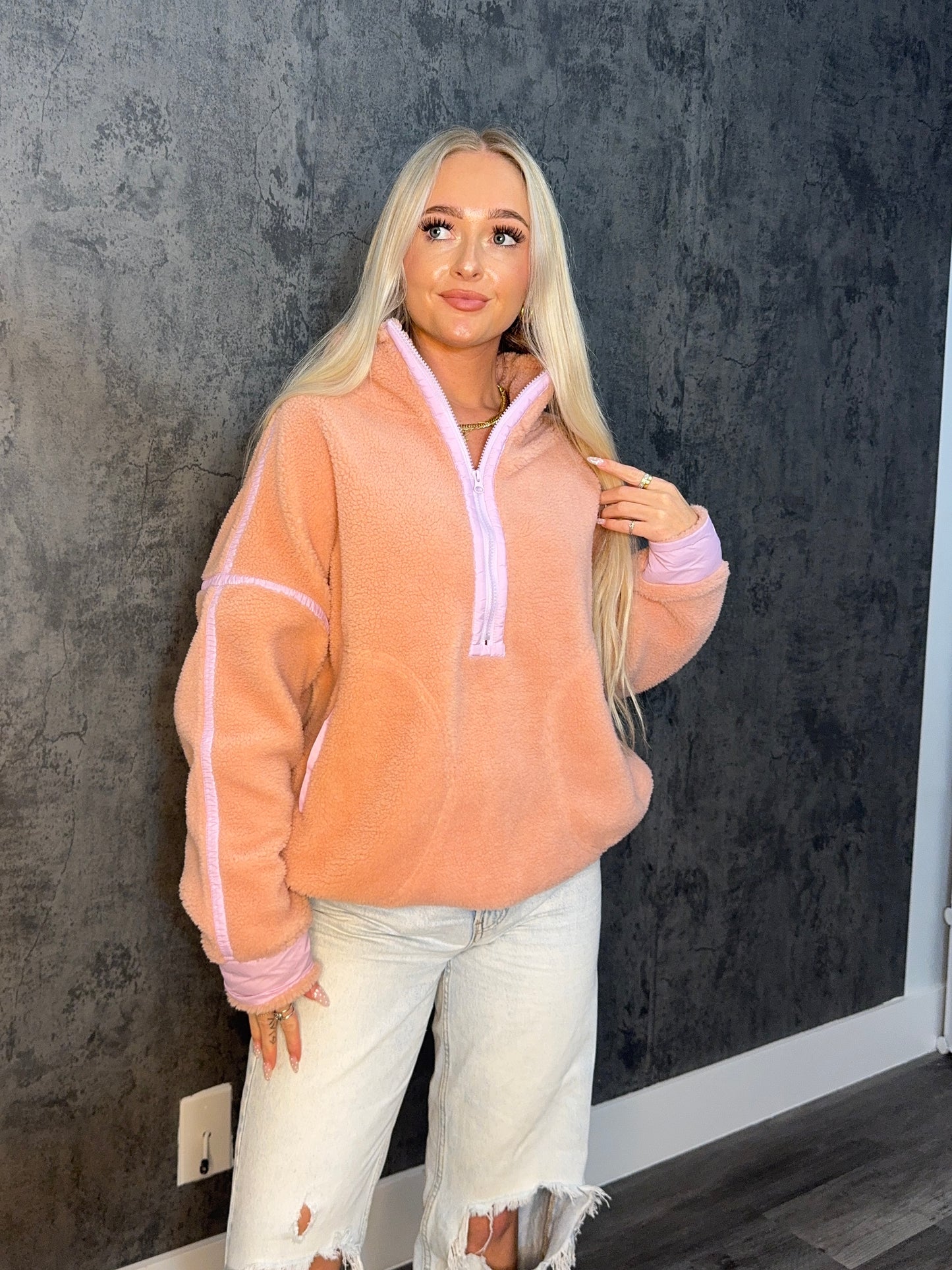 Pink & Purple Sherpa