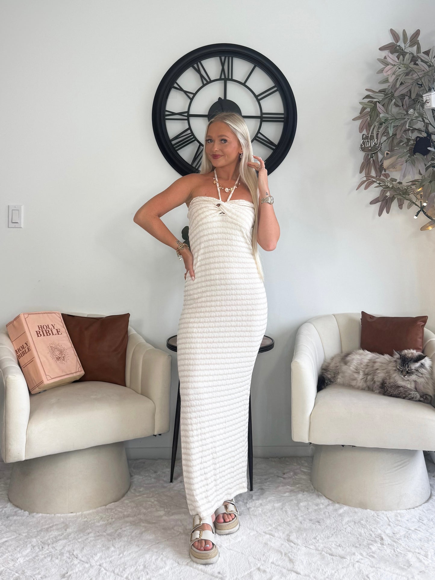 Kimberly Striped Dress