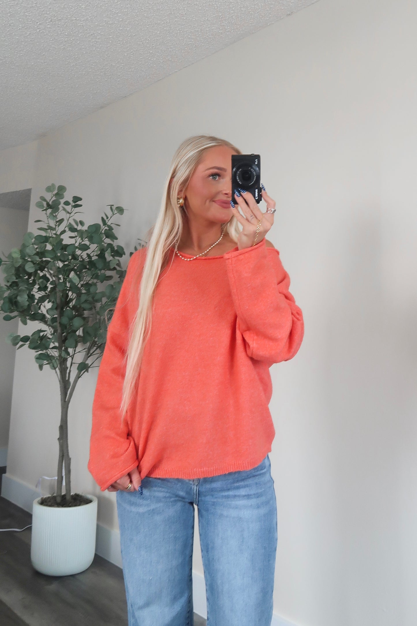 Alexa Sweater- Coral