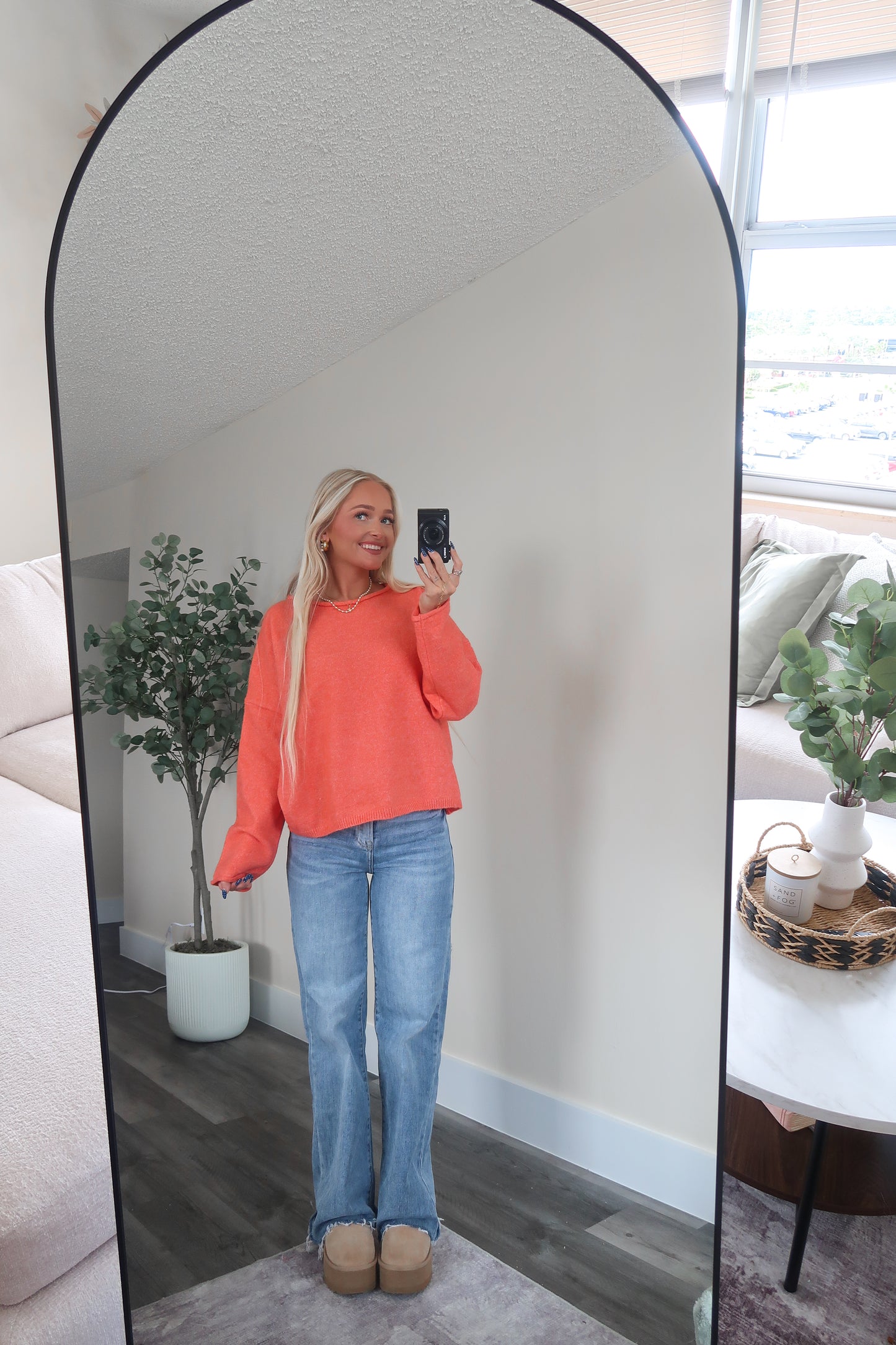 Alexa Sweater- Coral