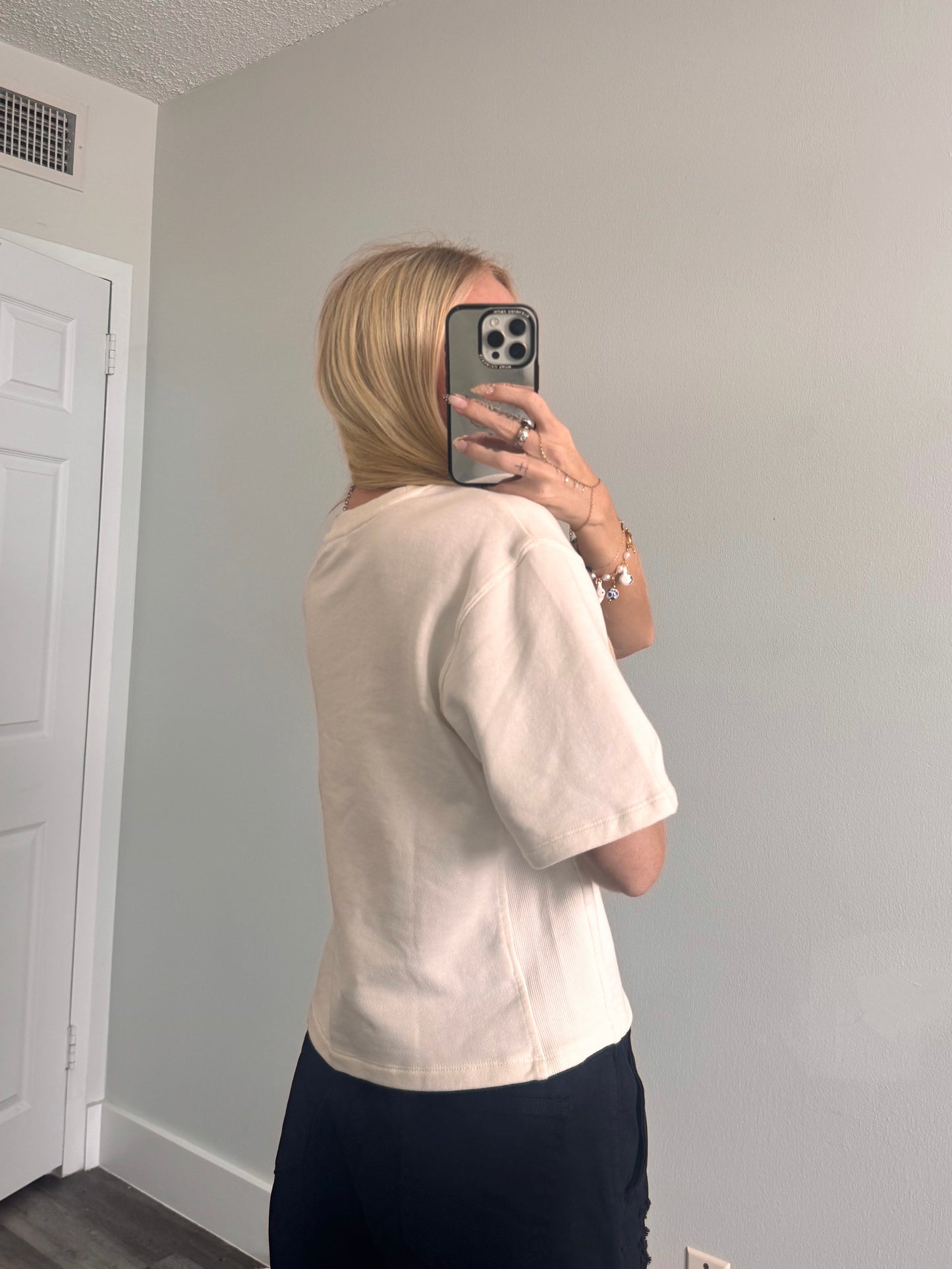 White French Terry Top