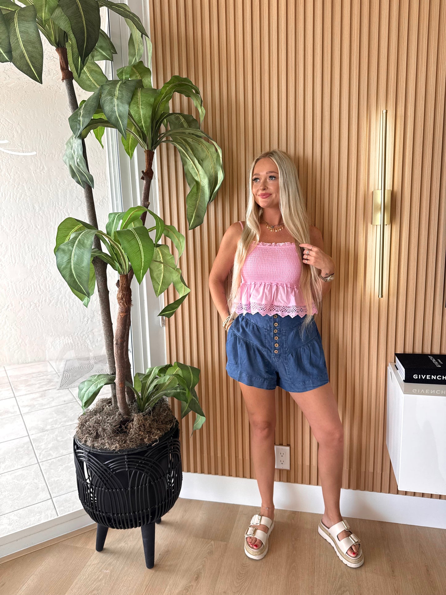 Pink Palms Tank