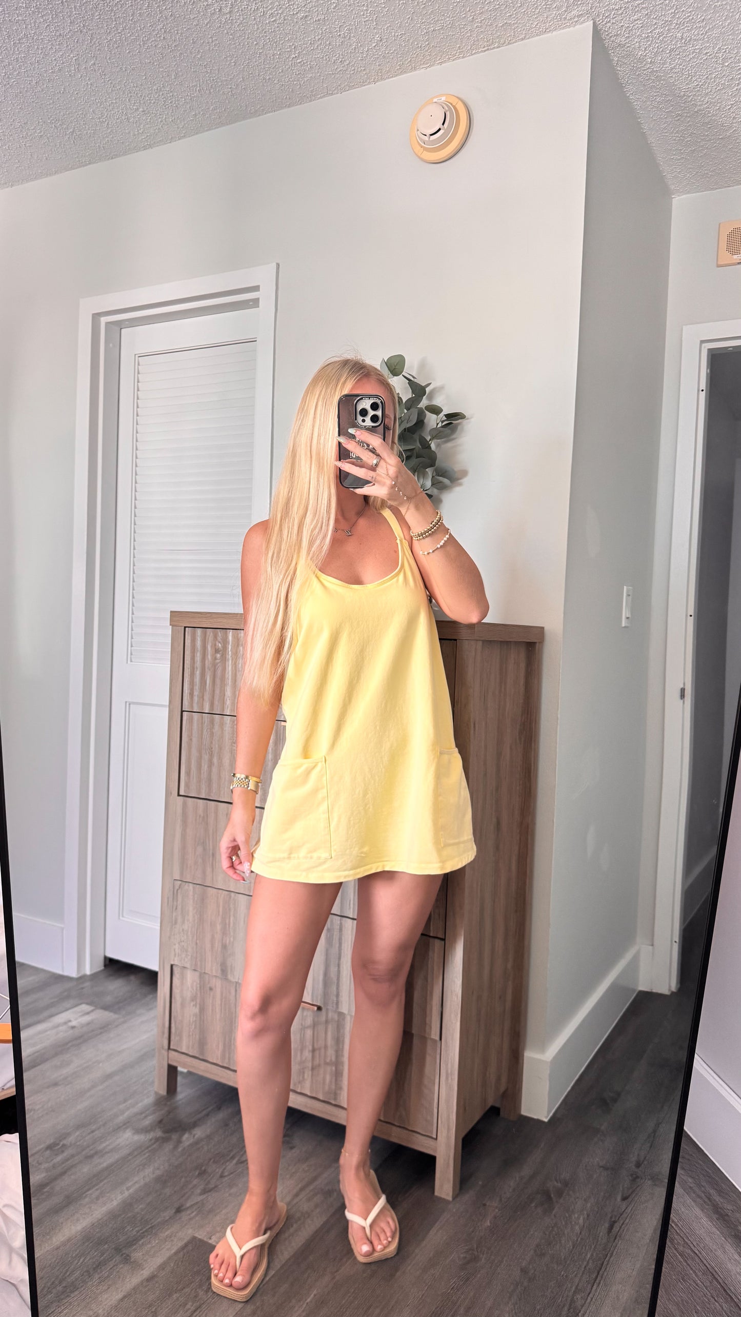 Yellow Romper Dress