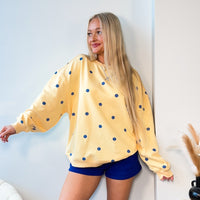 Blueberry Lemonade Polka Dot Sweatshirt