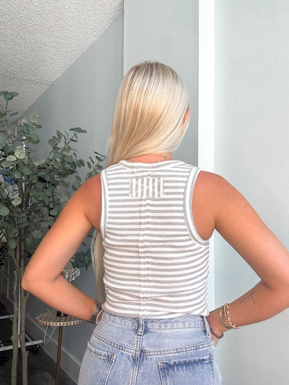 Striped Henley Tank Too