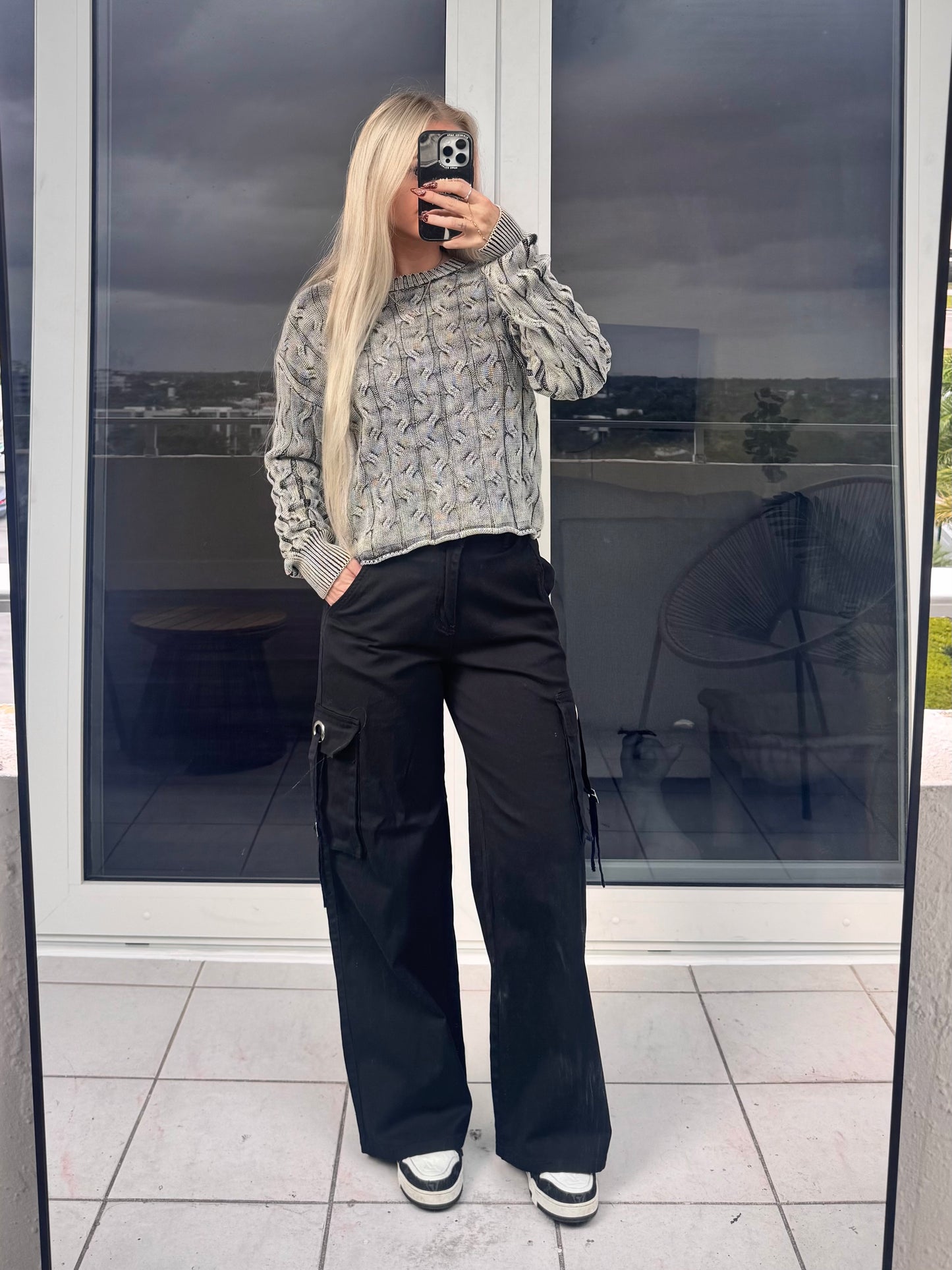 Charcoal Washed Sweater