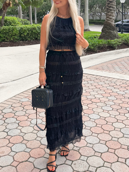 Midnight in Monaco Open Back Set
