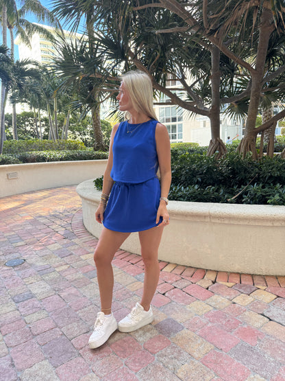 Royal Blue Skort Set