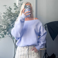 Do Not Disturb Off the Shoulder Sweatshirt