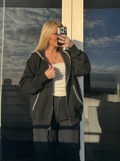 Black / White Stitch Jacket