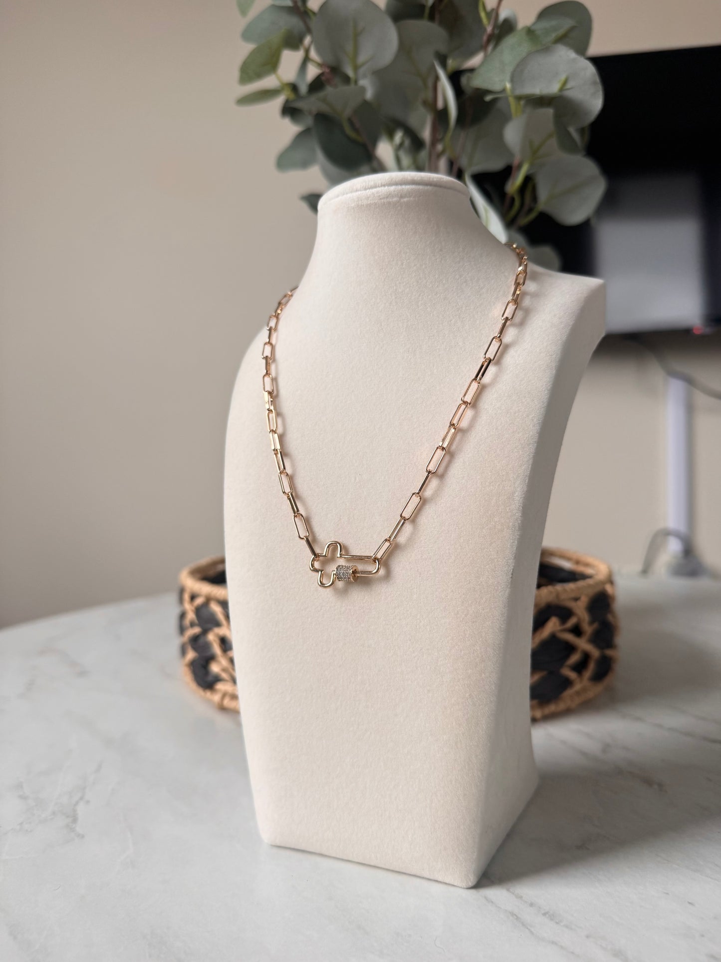 Saved By Grace Necklace- Gold