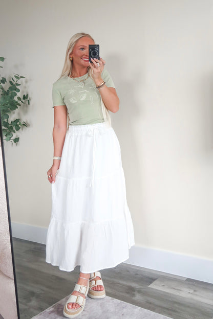 Boho Gauze Midi Skirt