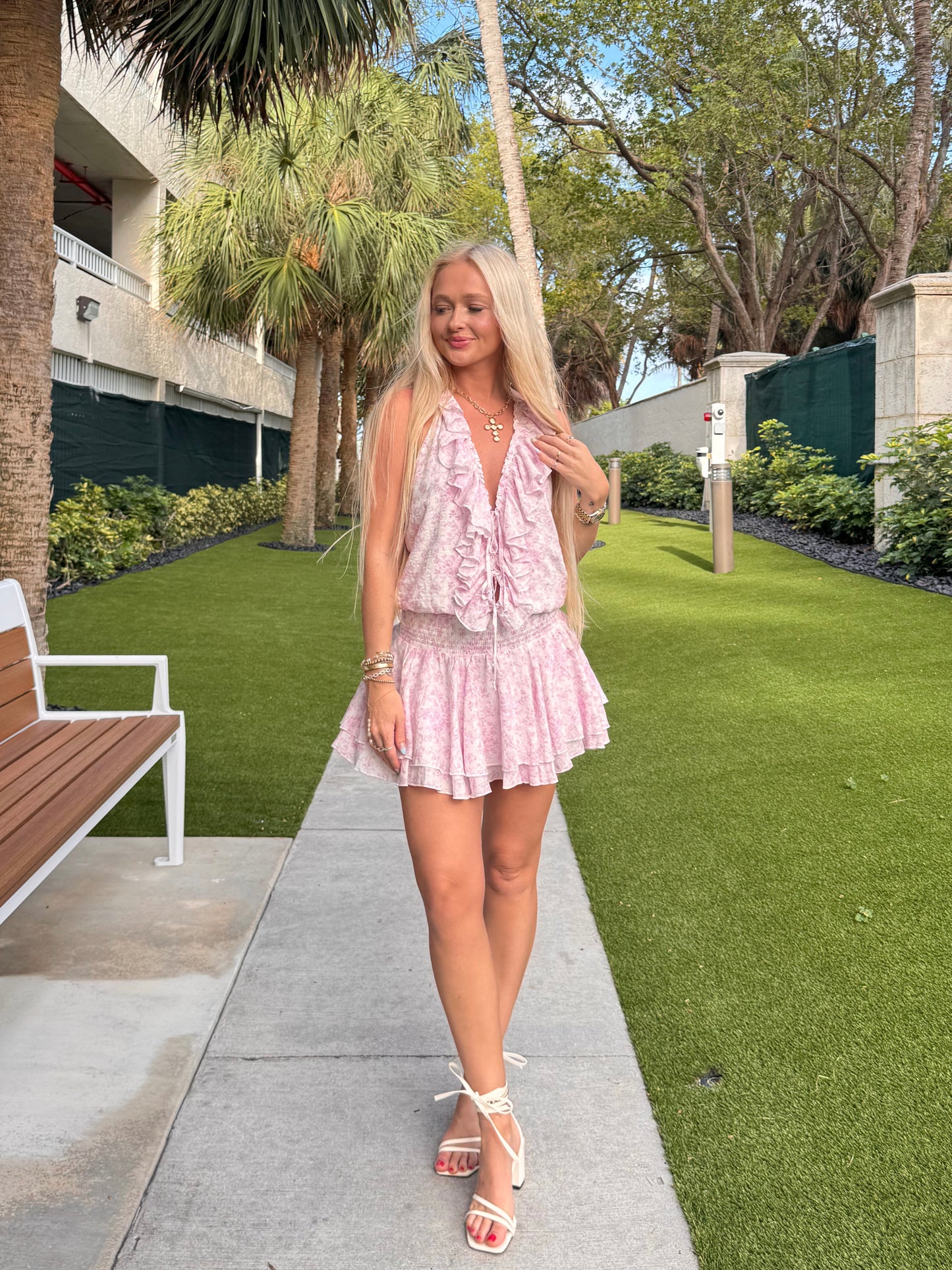 Sweet Bloom Romper Dress